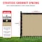 Sealtech Ultra Heavy Duty 200 GSM Privacy Fence Beige4X20 NonRecycled Polyethylene Cable Zip Ties ST-205-4X20 - alternate 4